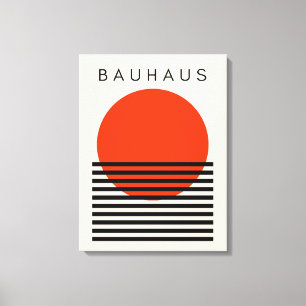 Lienzo Bauhaus Naranja Red Sun