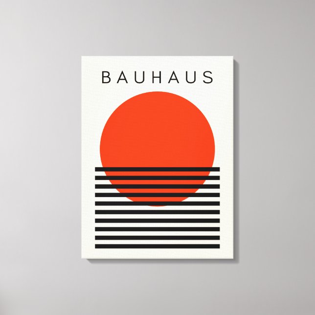 Lienzo Bauhaus Naranja Red Sun (Anverso)