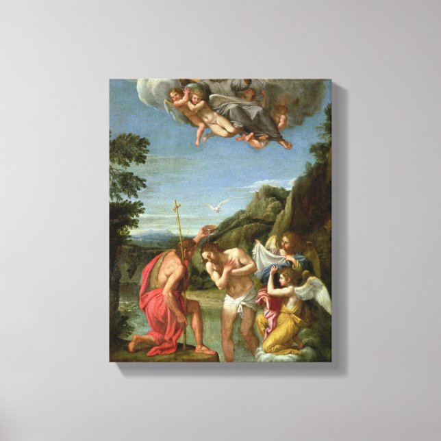 Lienzo Bautismo de Cristo (Anverso)