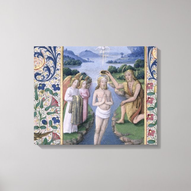 Lienzo Bautismo de Cristo (Anverso)