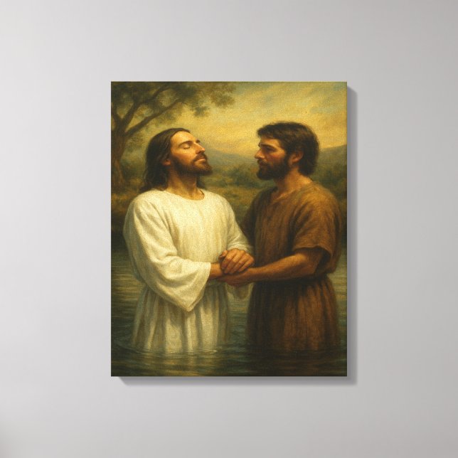 Lienzo Bautismo de Jesús™ LDS LDS (Anverso)
