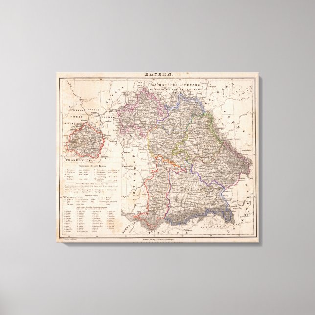 Lienzo Bayern, Alemania (Anverso)