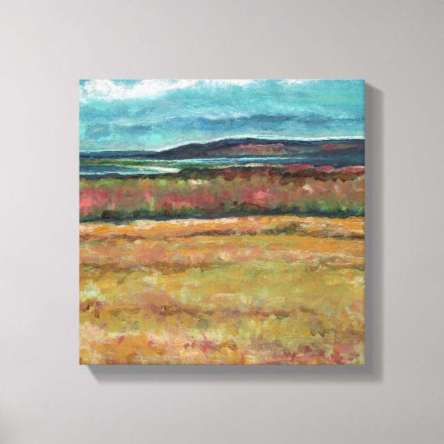 Lienzo Beach Coastal Sand Dune Shoreline Art (Anverso)