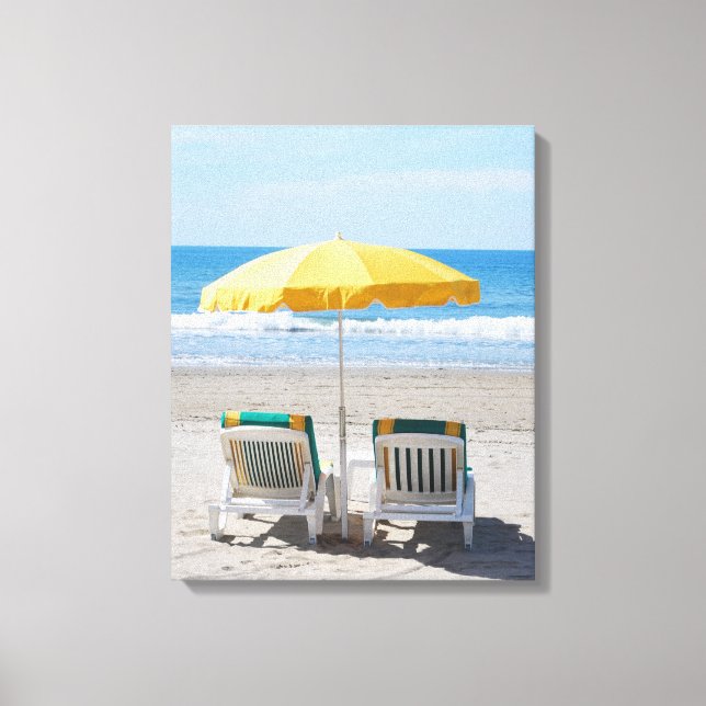 Lienzo Beach Deck Chair Holiday (Anverso)