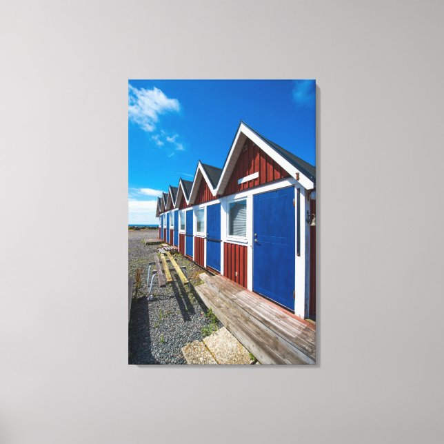 Lienzo Beach Huts 3 (Anverso)