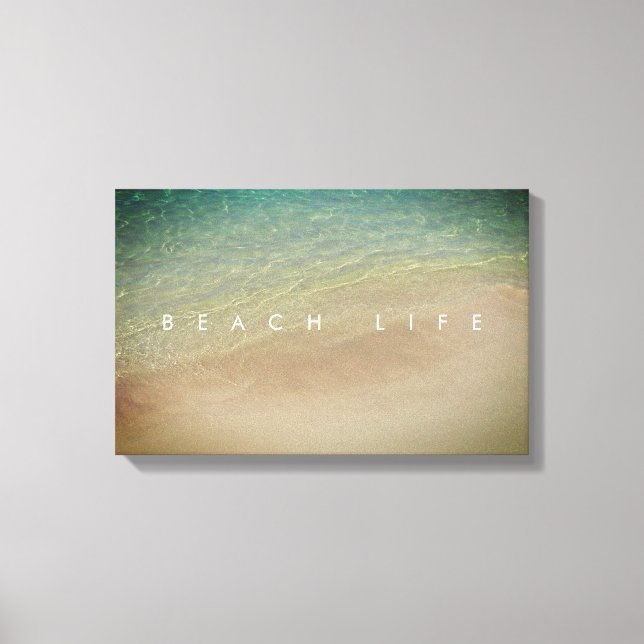 Lienzo Beach Life Aruba Sand Blue Ocean (Anverso)