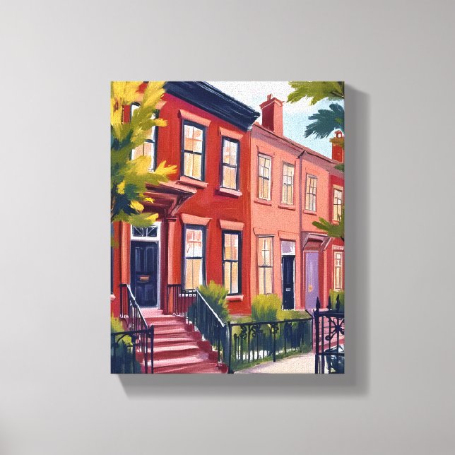 Lienzo Beacon Street Boston Massachusetts Painting (Anverso)