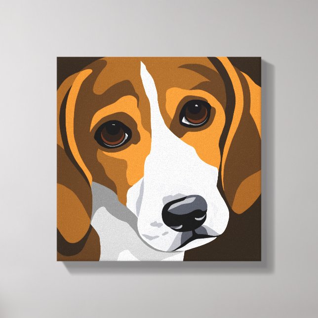 Lienzo Beagle Art Canvas (Anverso)