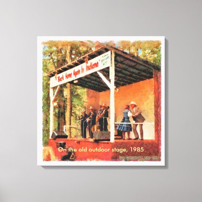 Lienzo Bean Blossom Canvas, 1985 (Anverso)