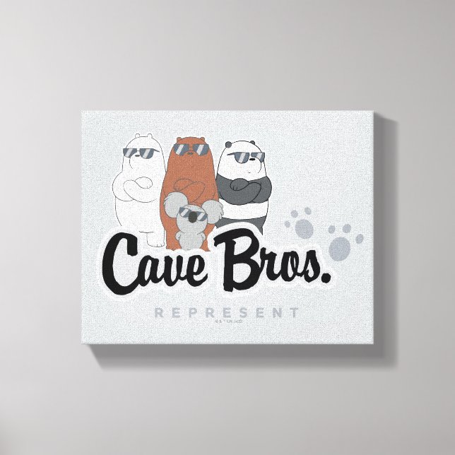 Lienzo Bear Bears - Cave Bros. Representar (Anverso)