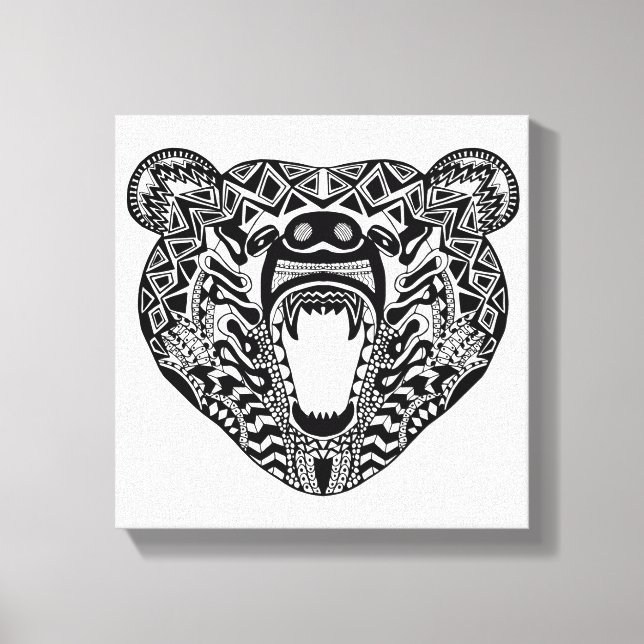 Lienzo Bear de estilo 6 (Anverso)