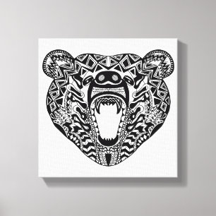 Lienzo Bear de estilo 6