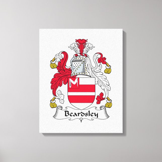 Lienzo Beardsley Family Crest (Anverso)