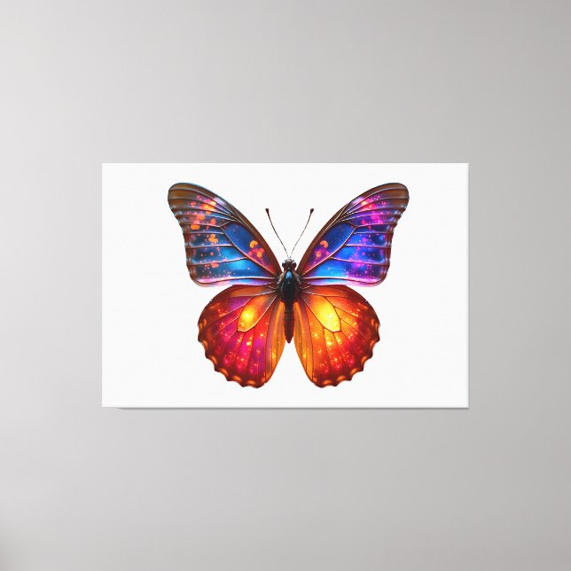 Lienzo Beautiful Butterfly Art (Anverso)