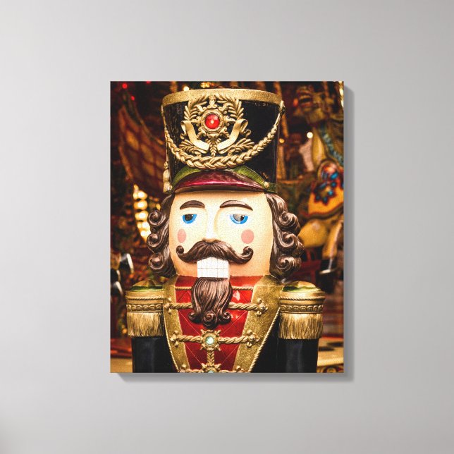 Lienzo Beautiful Nutcracker Figure Christmas Frame It (Anverso)