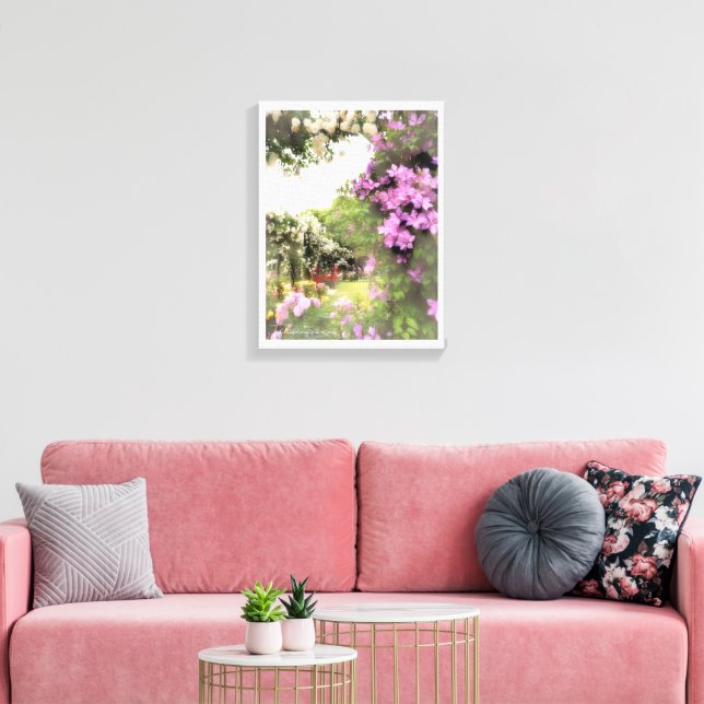 Lienzo Beautiful Rose Garden (Insitu (Sala de estar))