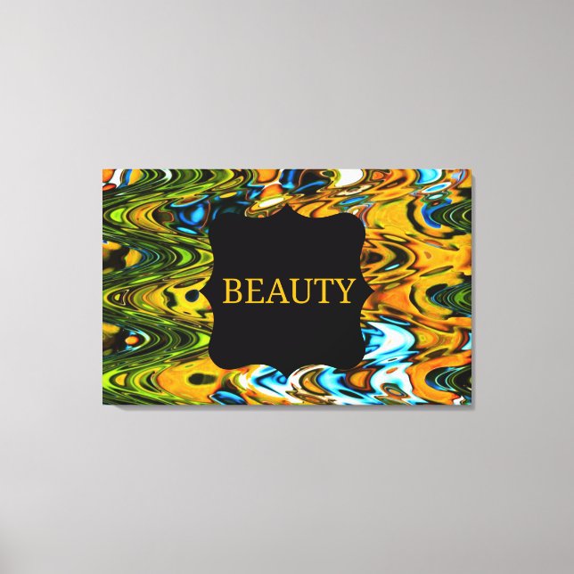 Lienzo Beauty Swirls Wall Canvas (Anverso)