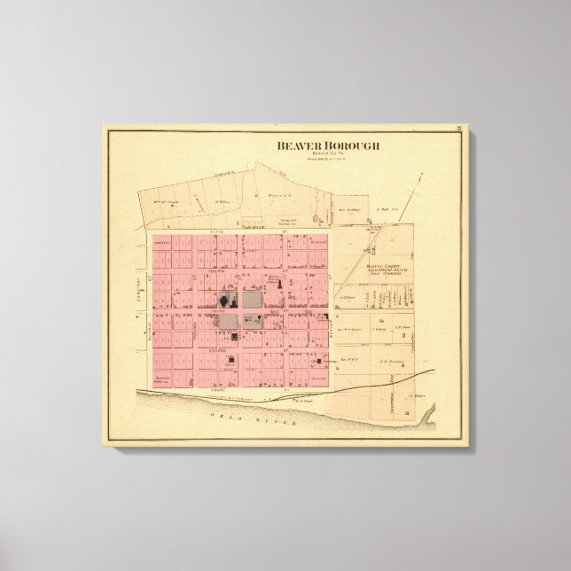 Lienzo Beaver, Pennsylvania (Anverso)
