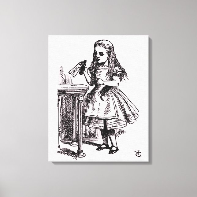 Lienzo Beba (Alicia en el país de las maravillas) (Anverso)