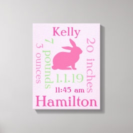 Lienzo Bebé conyugal rosado