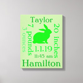 Lienzo Bebé conyugal verde