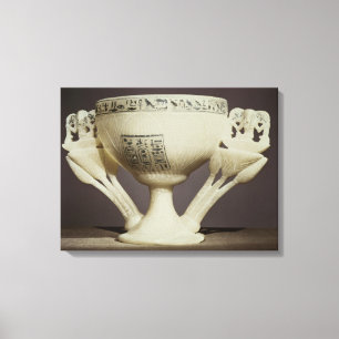 Lienzo Beber taza en forma de loto medio abierto