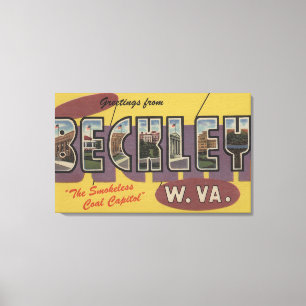 Lienzo Beckley, Virginia Occidental - Escenas de letras g