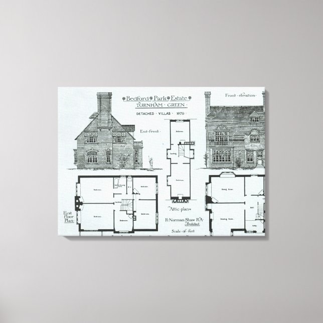 Lienzo Bedford Park Estate (Anverso)