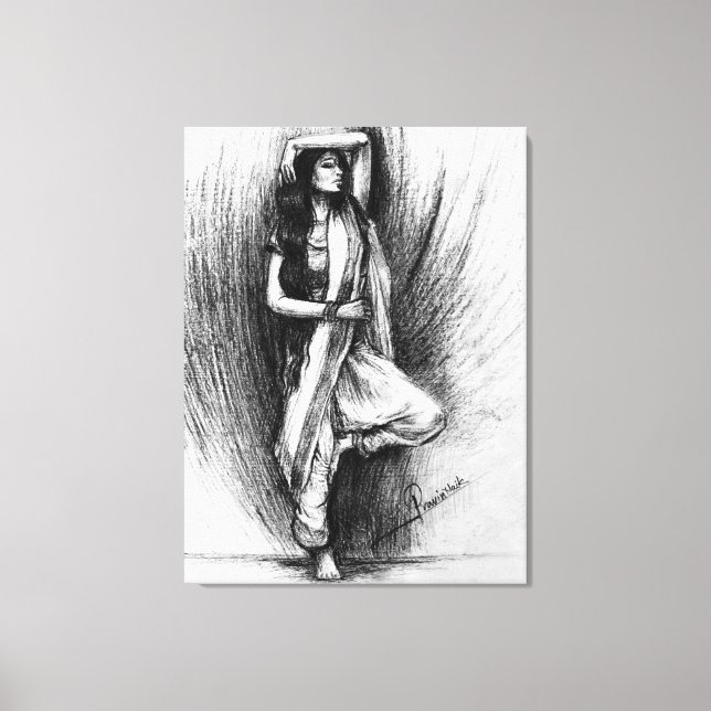 Lienzo Bedhund - pintura figurativa (Anverso)