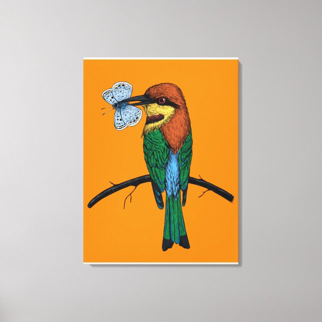 Lienzo Bee eater (Anverso)