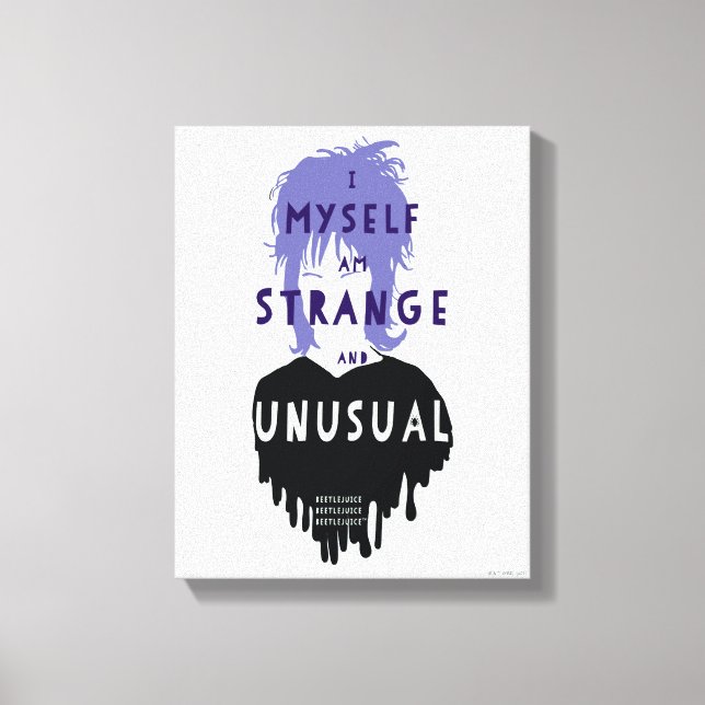 Lienzo Beetlejuice | Lydia "Strange and Unusual" Graphic (Anverso)