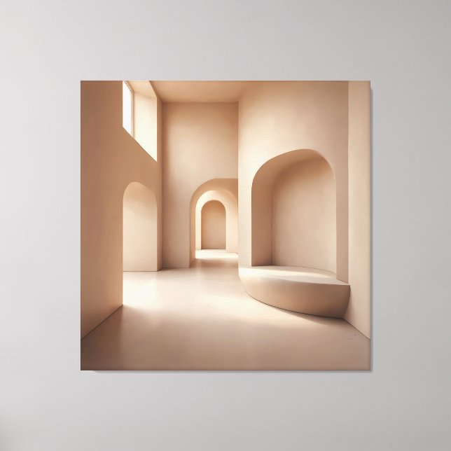 Lienzo Beige Alcove Space (Anverso)