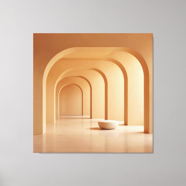 Lienzo Beige Archway Hall (Anverso)