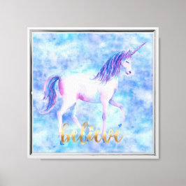 Lienzo Believe Unicorn