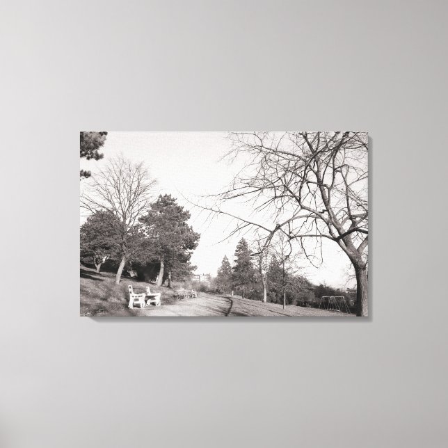 Lienzo Bell Vue Park, Newport, Mon (diciembre de 1977) (Anverso)