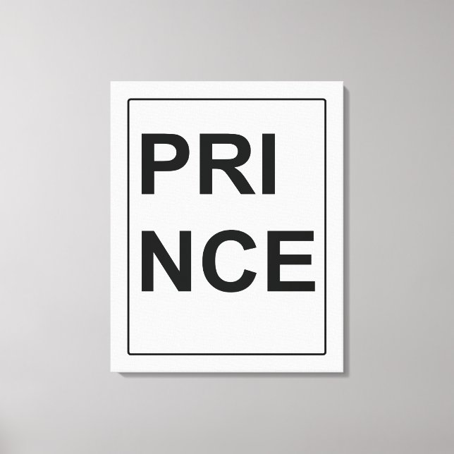 Lienzo Bella Artes Canvas "Prince" por Billy Bernie (Anverso)