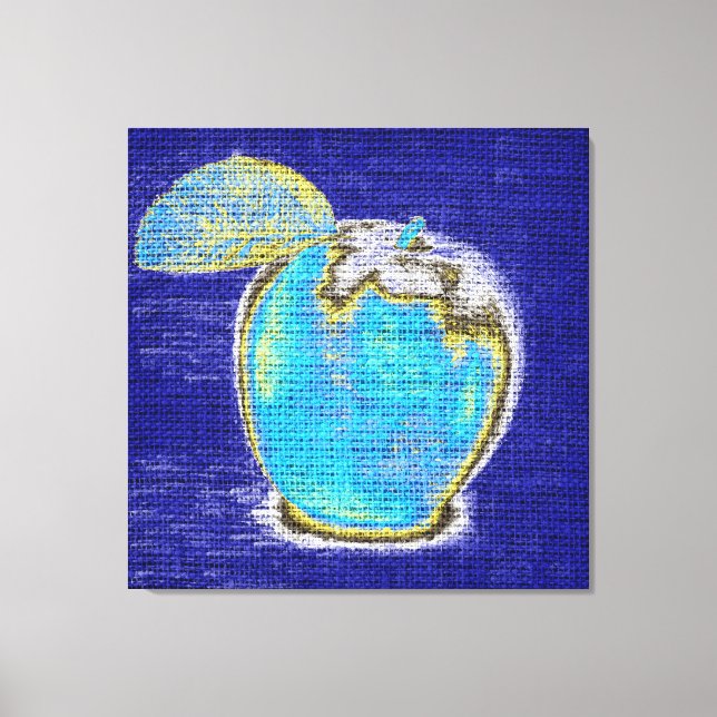 Lienzo Bella Artes de Apple en Burlap Linen Jute #3 (Anverso)