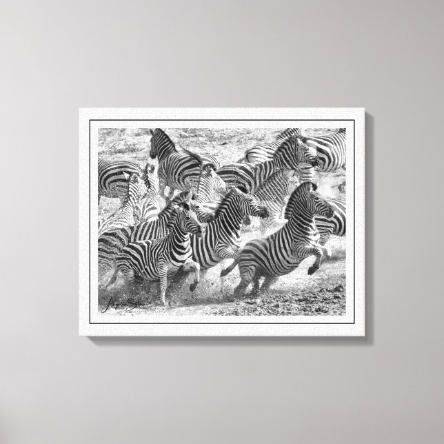 Lienzo Bella Artes de fotografía moderna en blanco y negr (Anverso)