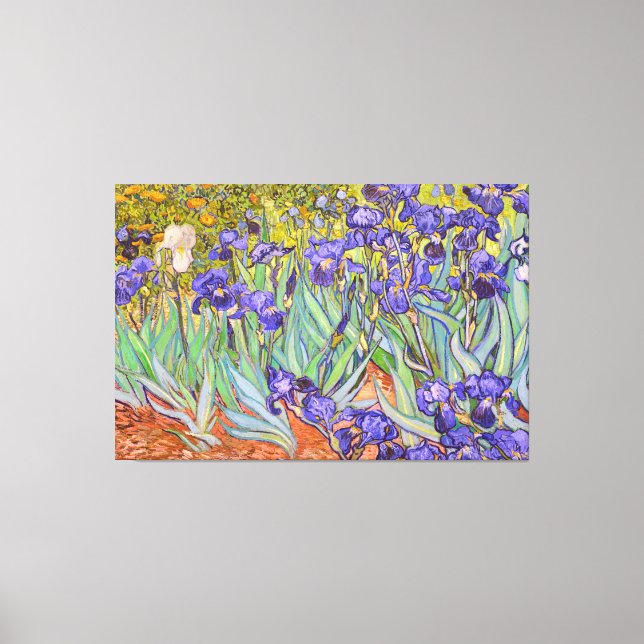 Lienzo Bella Artes de Irises Vincent Van Gogh (Anverso)