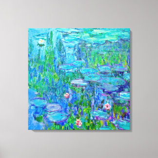 Lienzo Bella Artes de Lily Pond Monet, de Agua Azul Fresc