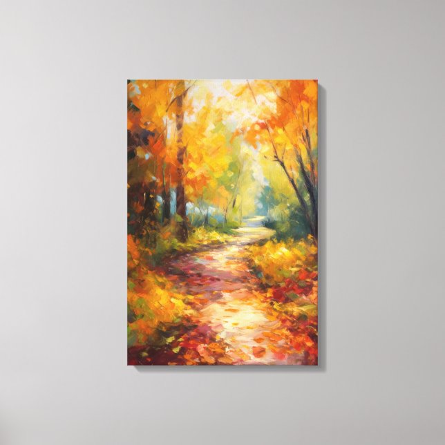 Lienzo Bella Artes de Paseo de Otoño (Anverso)