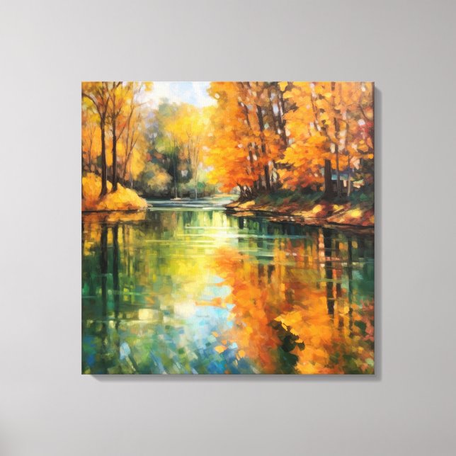 Lienzo Bella Artes de Reflexiones de Otoño (Anverso)