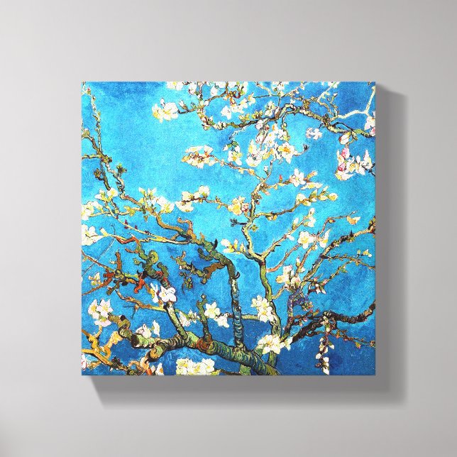Lienzo Bella Artes de Van Gogh, un árbol de almendras bri (Anverso)