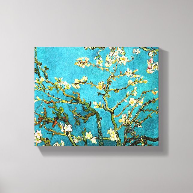 Lienzo Bella Artes de Van Gogh, un árbol de almendras bri (Anverso)