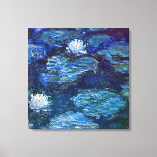 Lienzo Bella Artes de Water Lily Pond en Blue Monet