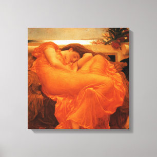 Lienzo Bella Artes Frederic Leighton de junio en llamas