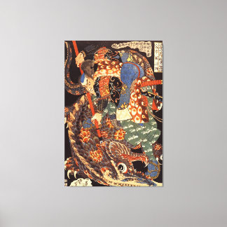 Lienzo Bella Artes japonés Miyamoto Musashi Kuniyoshi