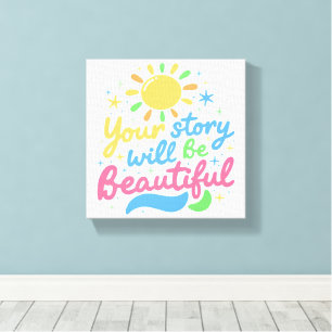 Lienzo Bella Inspiración de Historias de Vida para Niños