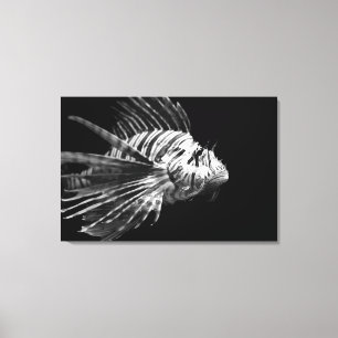 Lienzo Bella leona blanca y negra