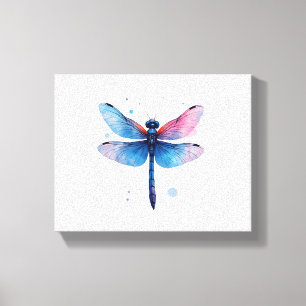 Lienzo Bella Naturaleza Colorido Patrón gráfico Dragonfl